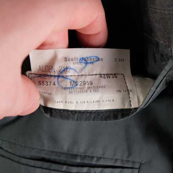 Coppley Blazer Mens 40R Gray Check Two Button Vented Reda Super 110S Wool - Picture 15 of 16